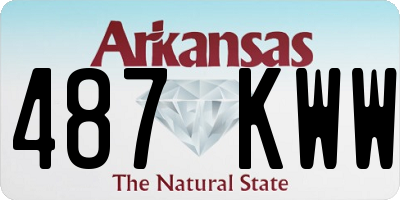 AR license plate 487KWW