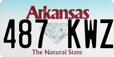 AR license plate 487KWZ
