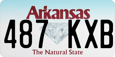 AR license plate 487KXB