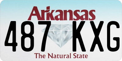 AR license plate 487KXG