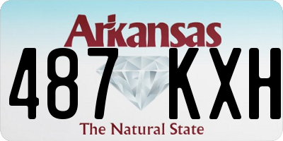 AR license plate 487KXH