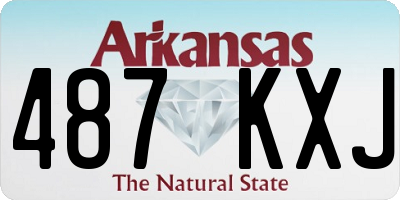 AR license plate 487KXJ
