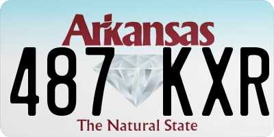 AR license plate 487KXR