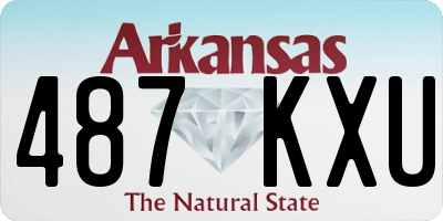 AR license plate 487KXU