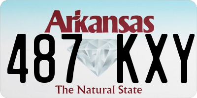 AR license plate 487KXY