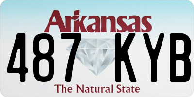 AR license plate 487KYB