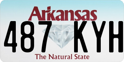 AR license plate 487KYH
