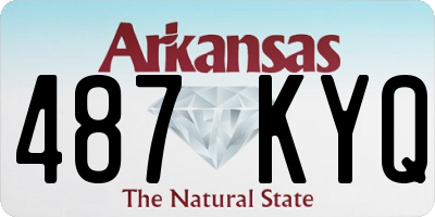 AR license plate 487KYQ