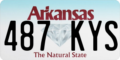 AR license plate 487KYS