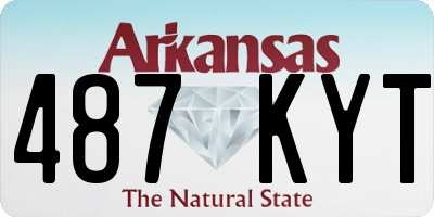 AR license plate 487KYT