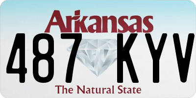 AR license plate 487KYV