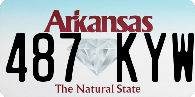 AR license plate 487KYW