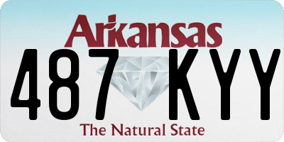 AR license plate 487KYY