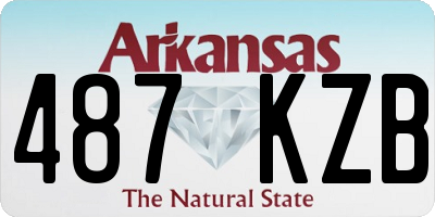 AR license plate 487KZB