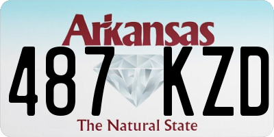 AR license plate 487KZD