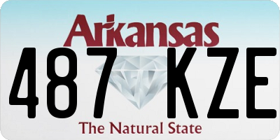 AR license plate 487KZE