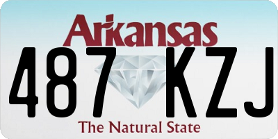 AR license plate 487KZJ