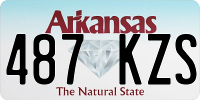 AR license plate 487KZS
