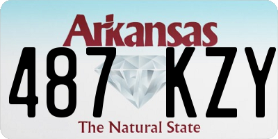 AR license plate 487KZY