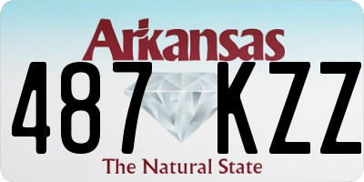 AR license plate 487KZZ
