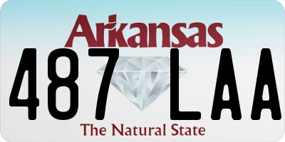 AR license plate 487LAA