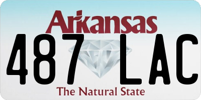 AR license plate 487LAC