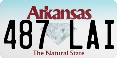 AR license plate 487LAI
