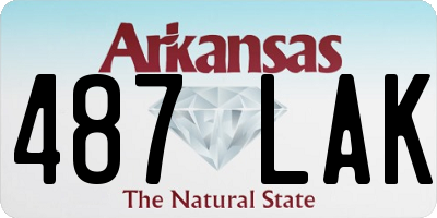 AR license plate 487LAK