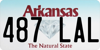 AR license plate 487LAL