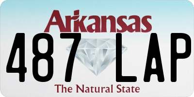 AR license plate 487LAP