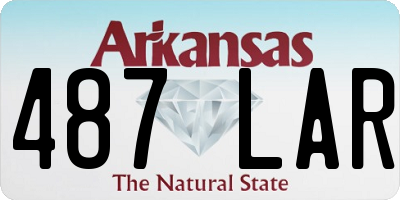 AR license plate 487LAR