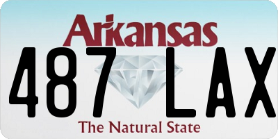 AR license plate 487LAX