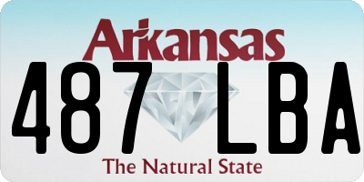 AR license plate 487LBA
