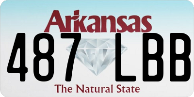 AR license plate 487LBB