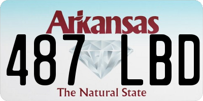 AR license plate 487LBD