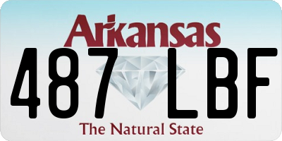 AR license plate 487LBF