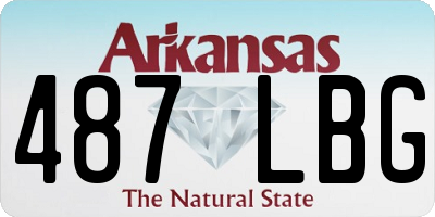 AR license plate 487LBG