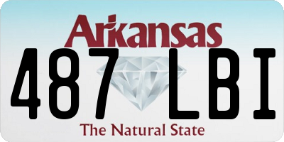 AR license plate 487LBI