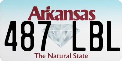 AR license plate 487LBL