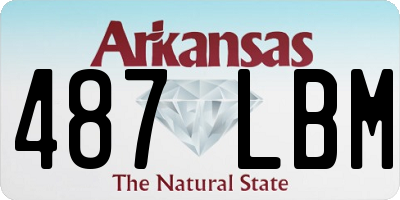 AR license plate 487LBM