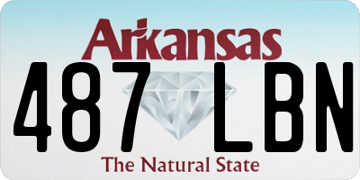 AR license plate 487LBN