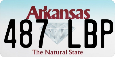 AR license plate 487LBP