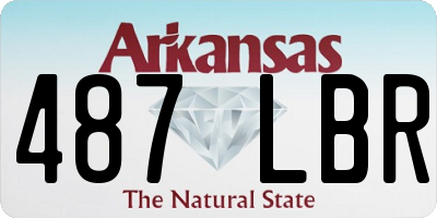 AR license plate 487LBR
