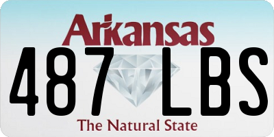 AR license plate 487LBS