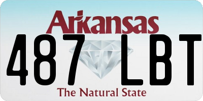 AR license plate 487LBT