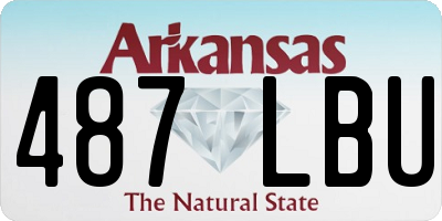 AR license plate 487LBU
