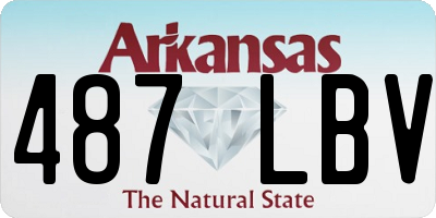 AR license plate 487LBV