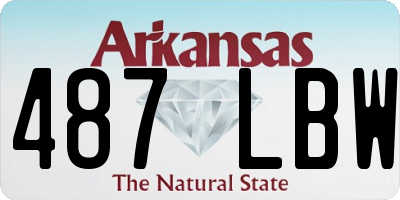 AR license plate 487LBW