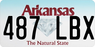 AR license plate 487LBX