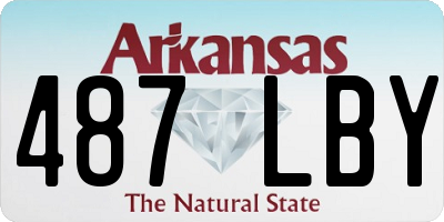 AR license plate 487LBY